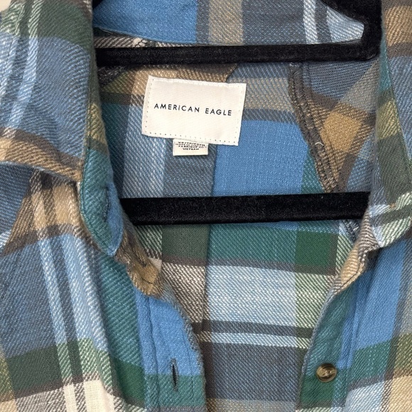 American Eagle Lightweight Flannel light Blue XS - Picture 4 of 4